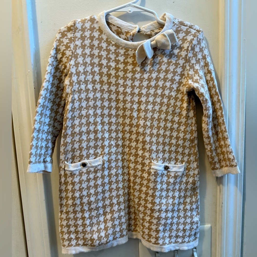 Hope & Henry Bow Detail Sweater Dress